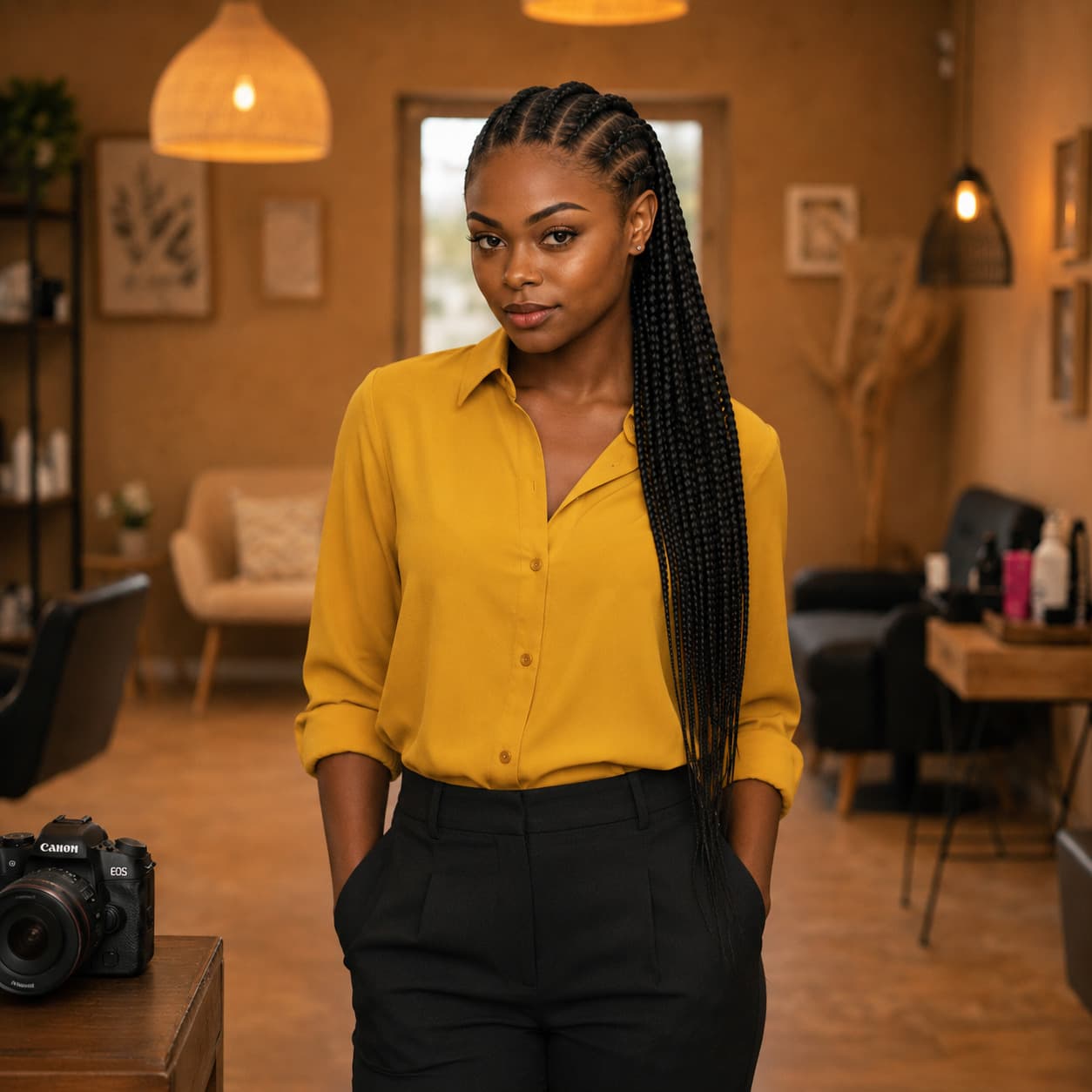 Fernanda Talavera, trancista profissional e hair braider no Rio de Janeiro